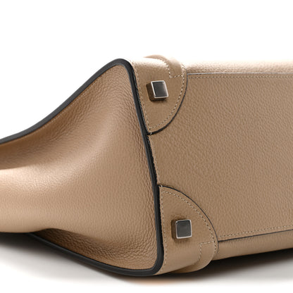 Celine Drummed Calfskin Micro Luggage Dune 9 of 12