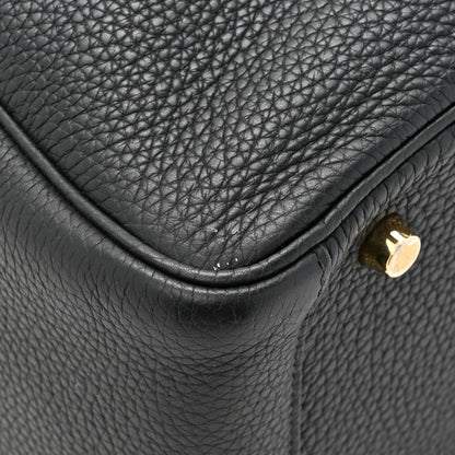 Hermes Taurillon Clemence Lindy 30 Black 11 of 13