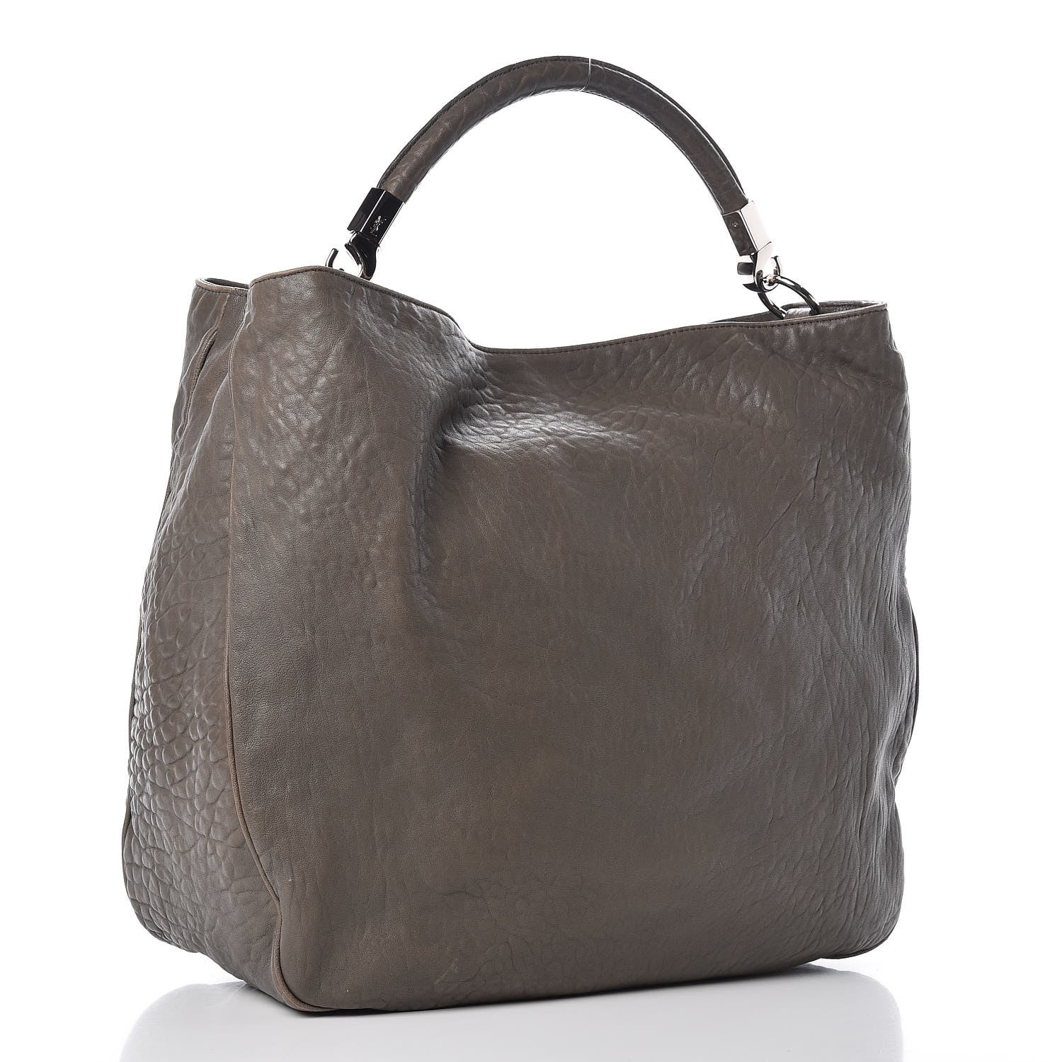 Saint Laurent Sheepskin Large Roady Hobo Grey 3 of 19