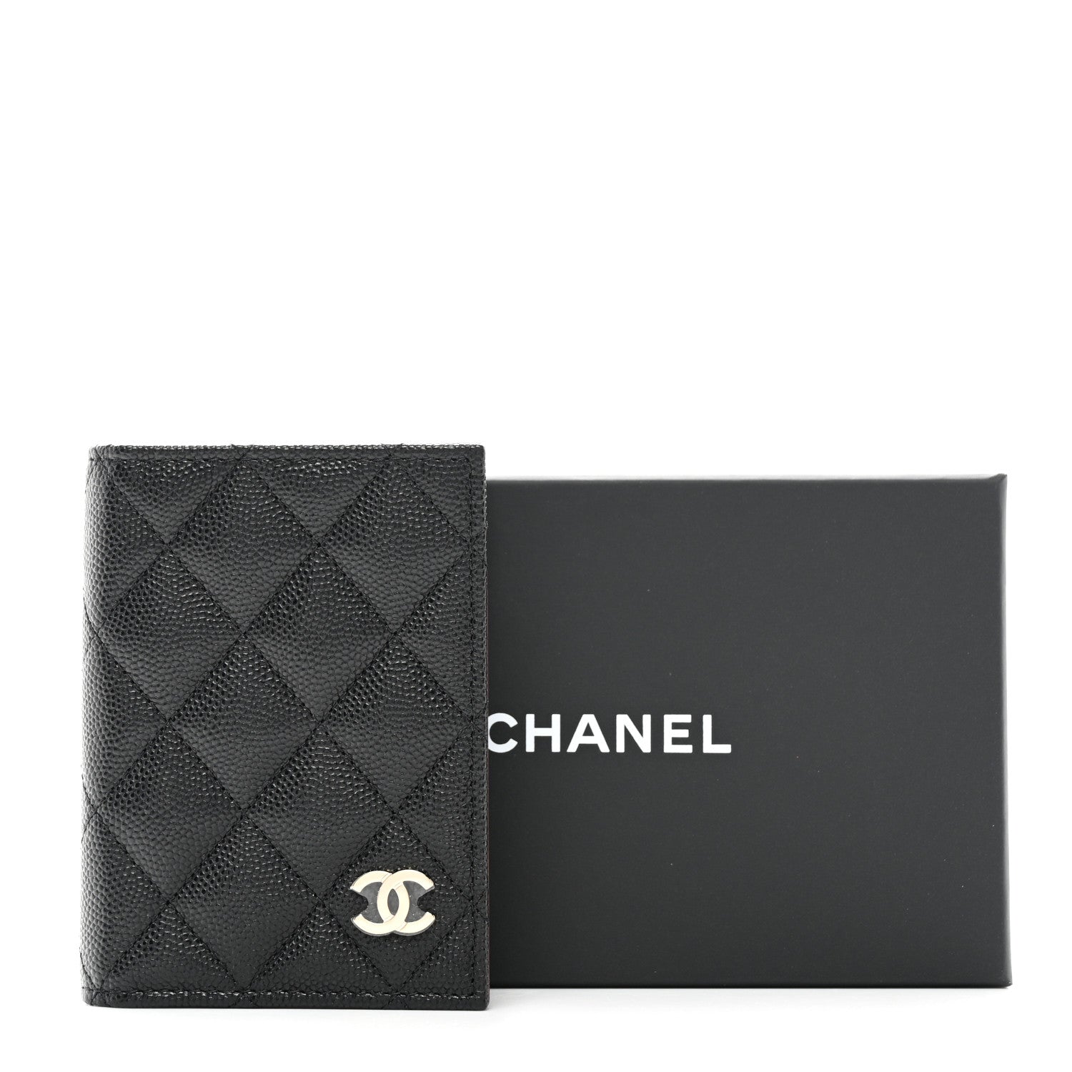 Chanel Caviar Quilted Card Holder Wallet Black 9 of 9