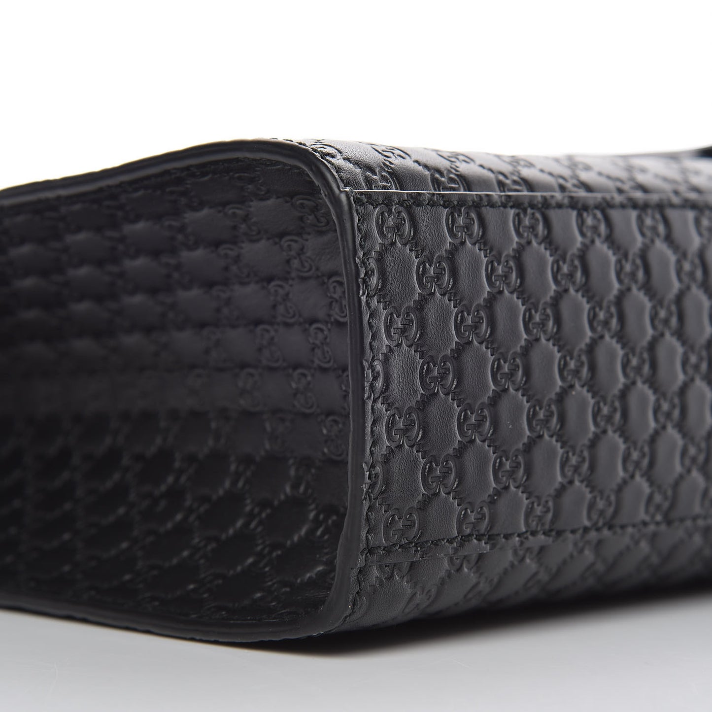 Microguccissima Medium Emily Chain Shoulder Bag Black