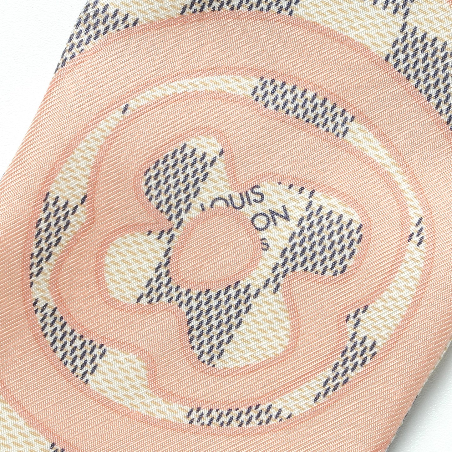 Silk Damier Azur Tahitienne Bandeau Rose Ballerine