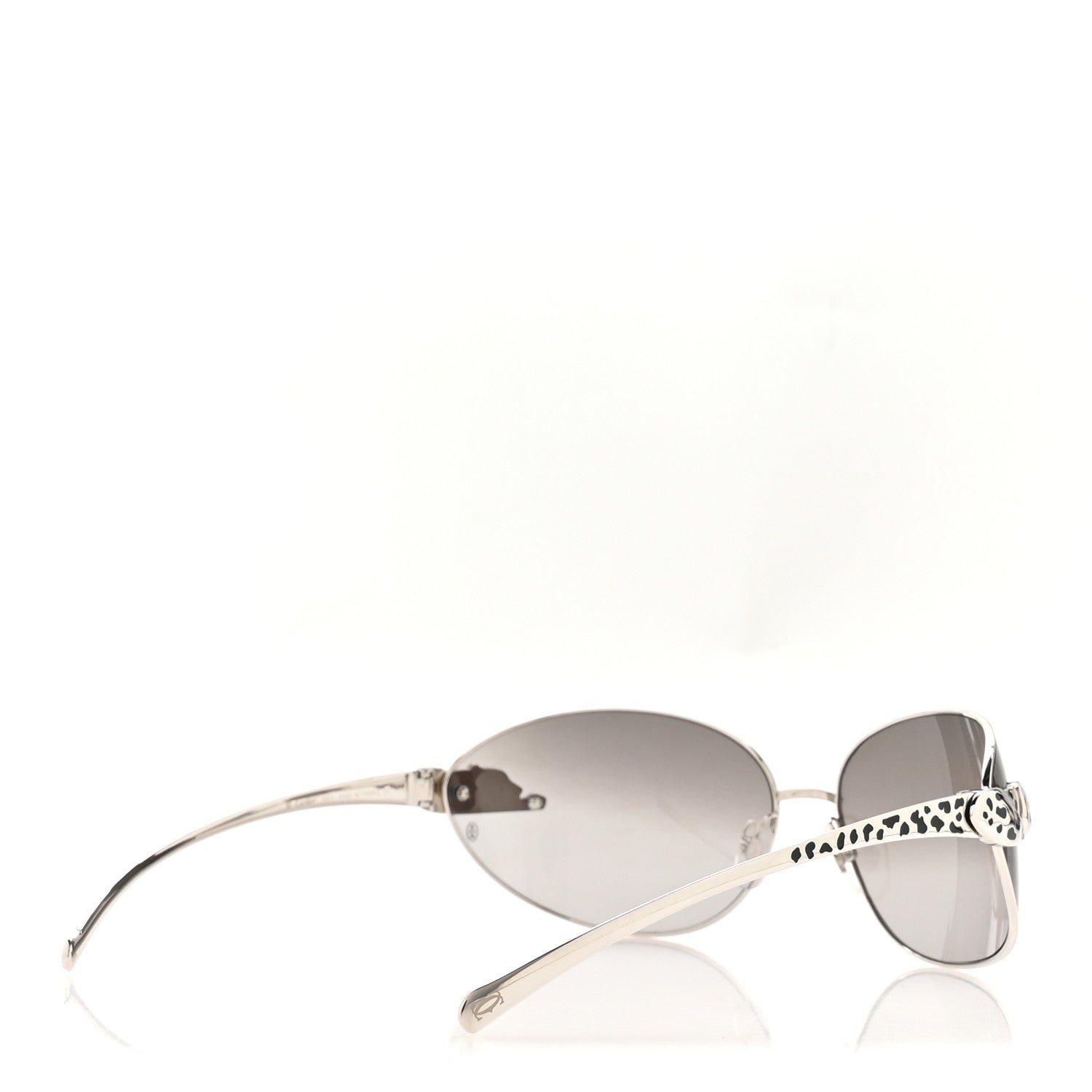 Cartier Panthere De Cartier Sunglasses Silver Black 4 of 7