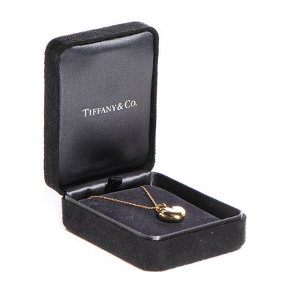 Tiffany 18K Yellow Gold Heart Pendant Necklace 6 of 6