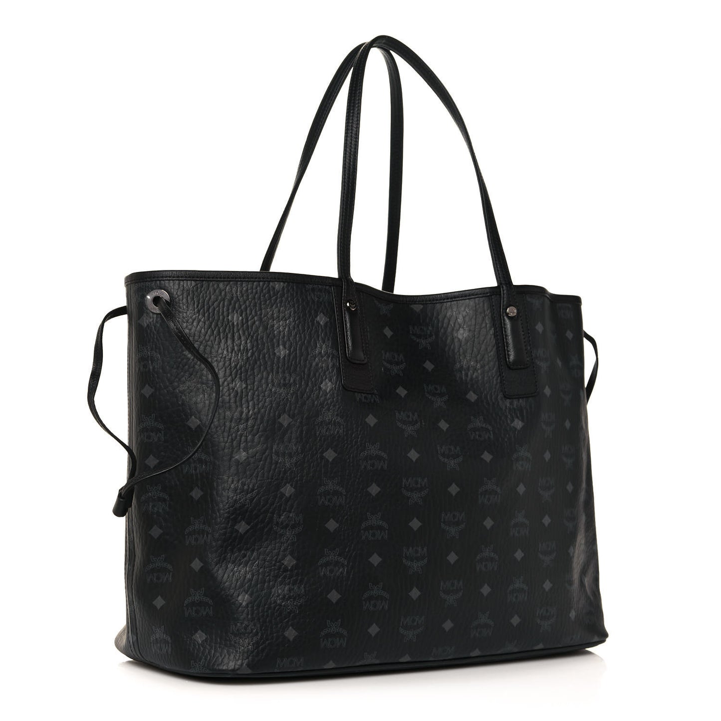 Visetos Medium Liz Reversible Shopper Tote Black
