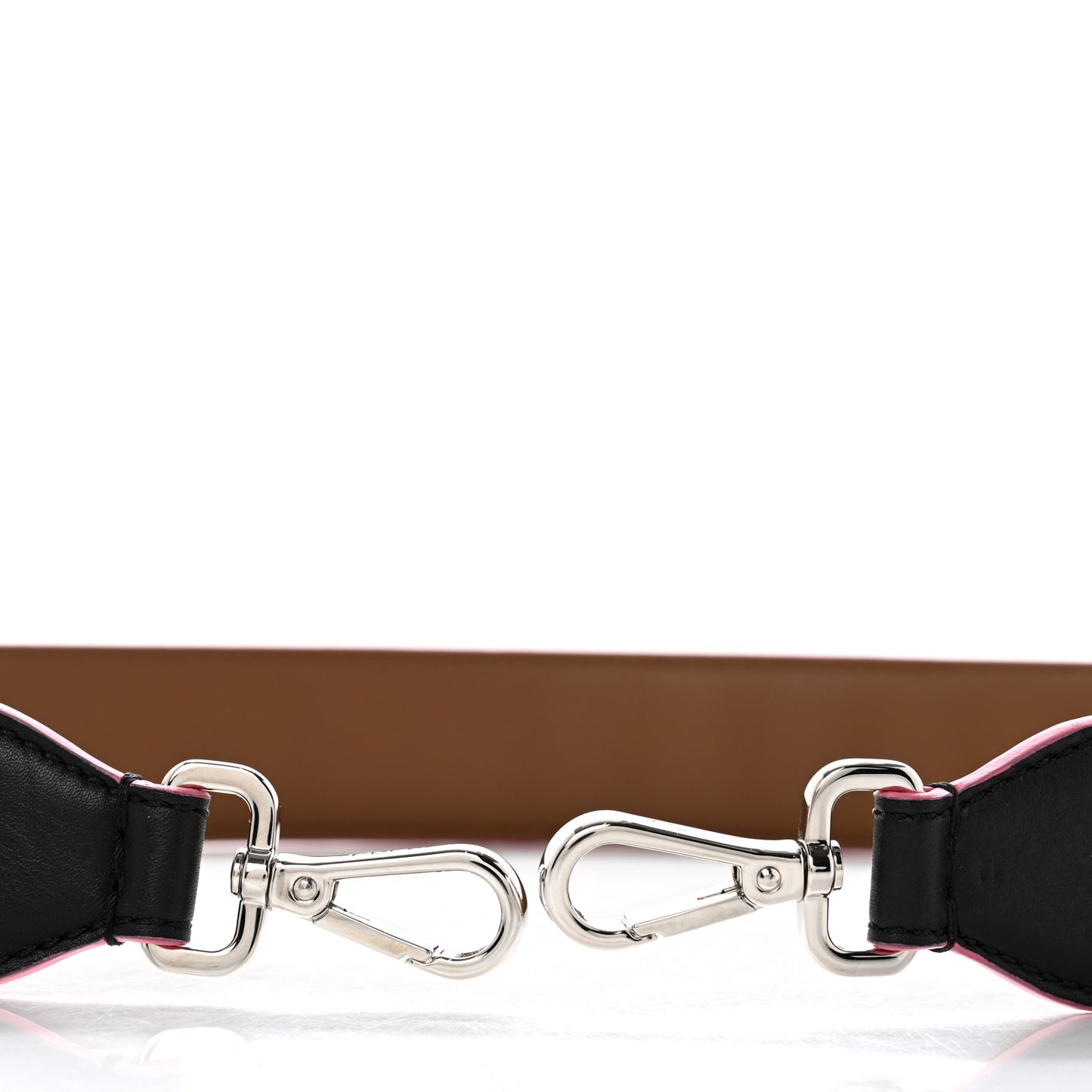 Vitello Dolce Plexiglass Bi-Color Studded Strap You Black Brownie Multicolor