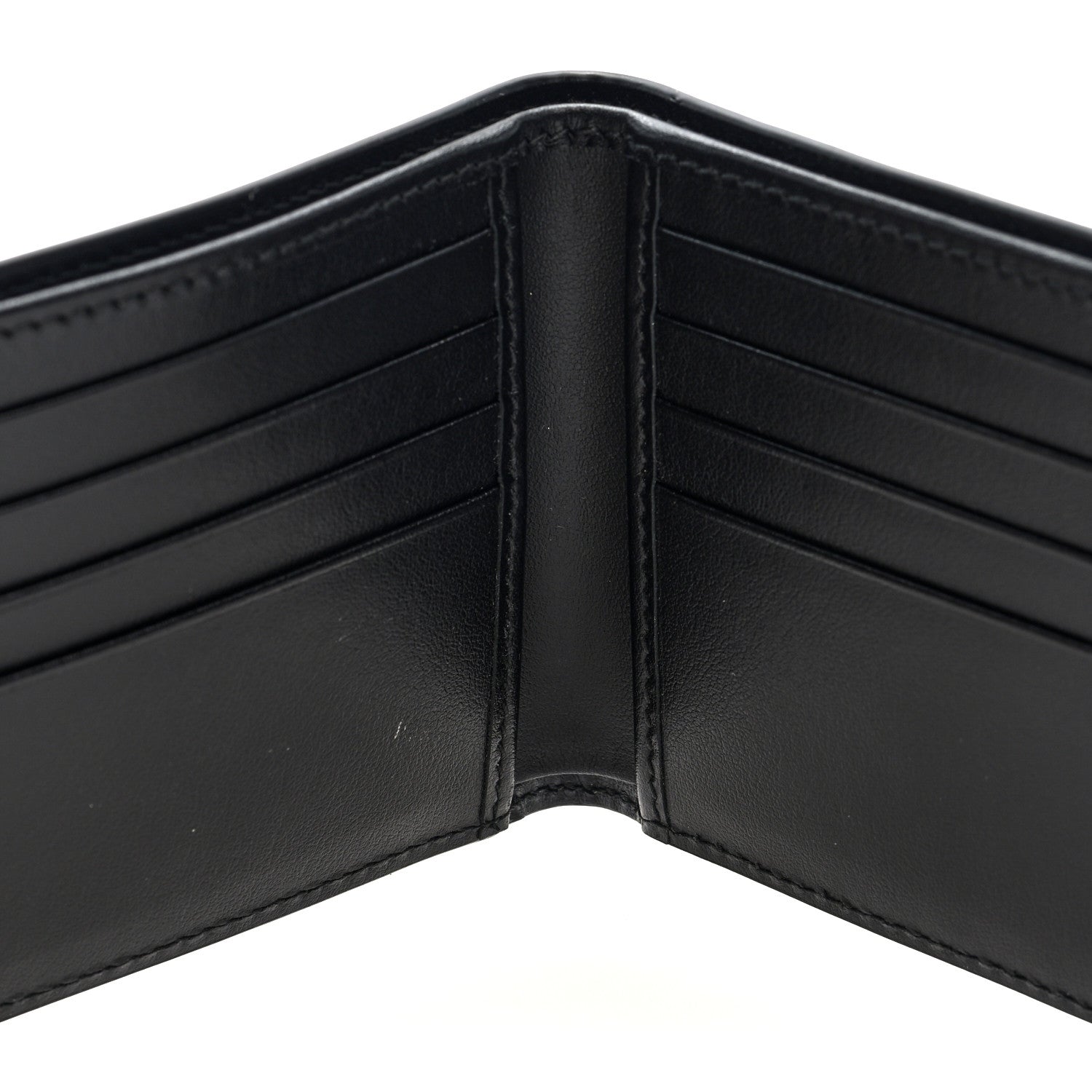 Gucci Plutone Calfskin Logo Bi-Fold Wallet Black 5 of 6