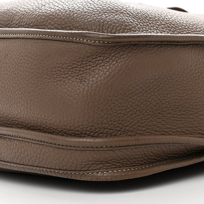 Hermes Taurillon Clemence Evelyne III GM Etoupe 10 of 12