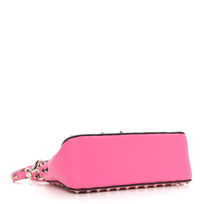 Valentino Garavani Pebbled Calfskin Small Rockstud Flip Lock Shoulder Bag Dawn Pink 4 of 9