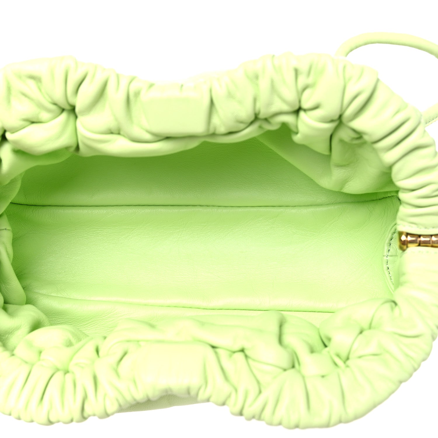 Mansur Gavriel Lambskin Mini Cloud Clutch Mint 5 of 9