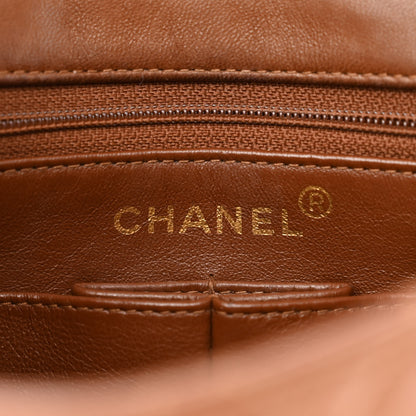 Chanel Lambskin Quilted Small Single Flap Brown 6 of 10