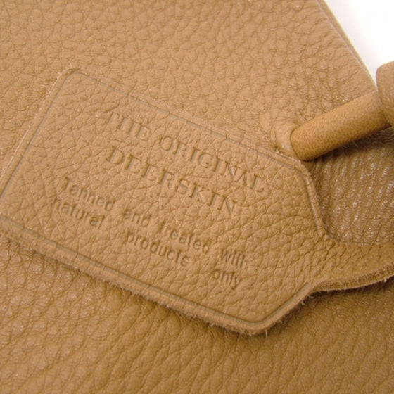 Cervo Deerskin Shopper Tote Cammello