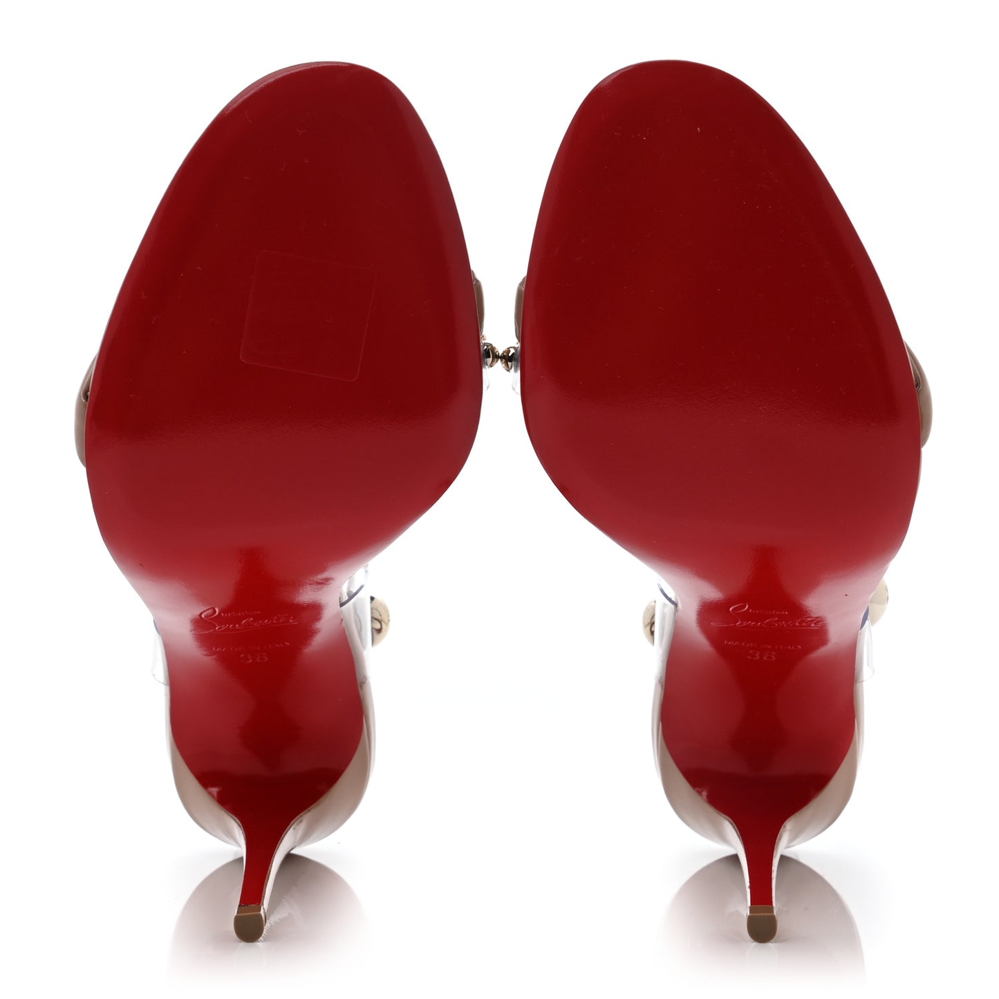 Patent PVC Corinetta 100 Sandals 36 Nude