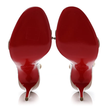 Christian Louboutin Patent PVC Corinetta 100 Sandals 36 Nude 5 of 7