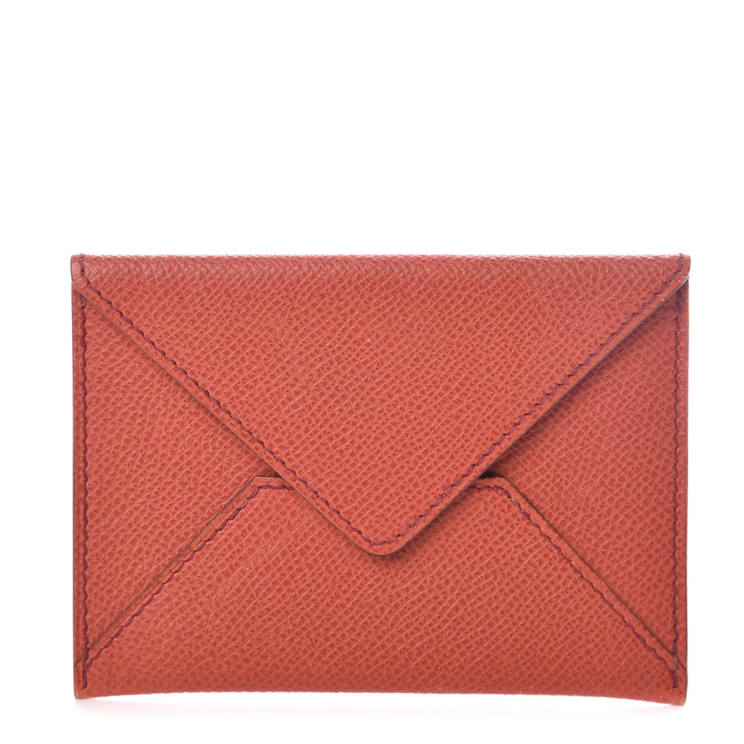Hermes Epsom Medium Envelope Clutch Vermillion 1 of 6
