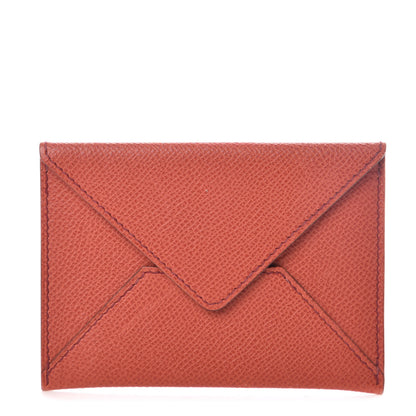 Hermes Epsom Medium Envelope Clutch Vermillion 1 of 6