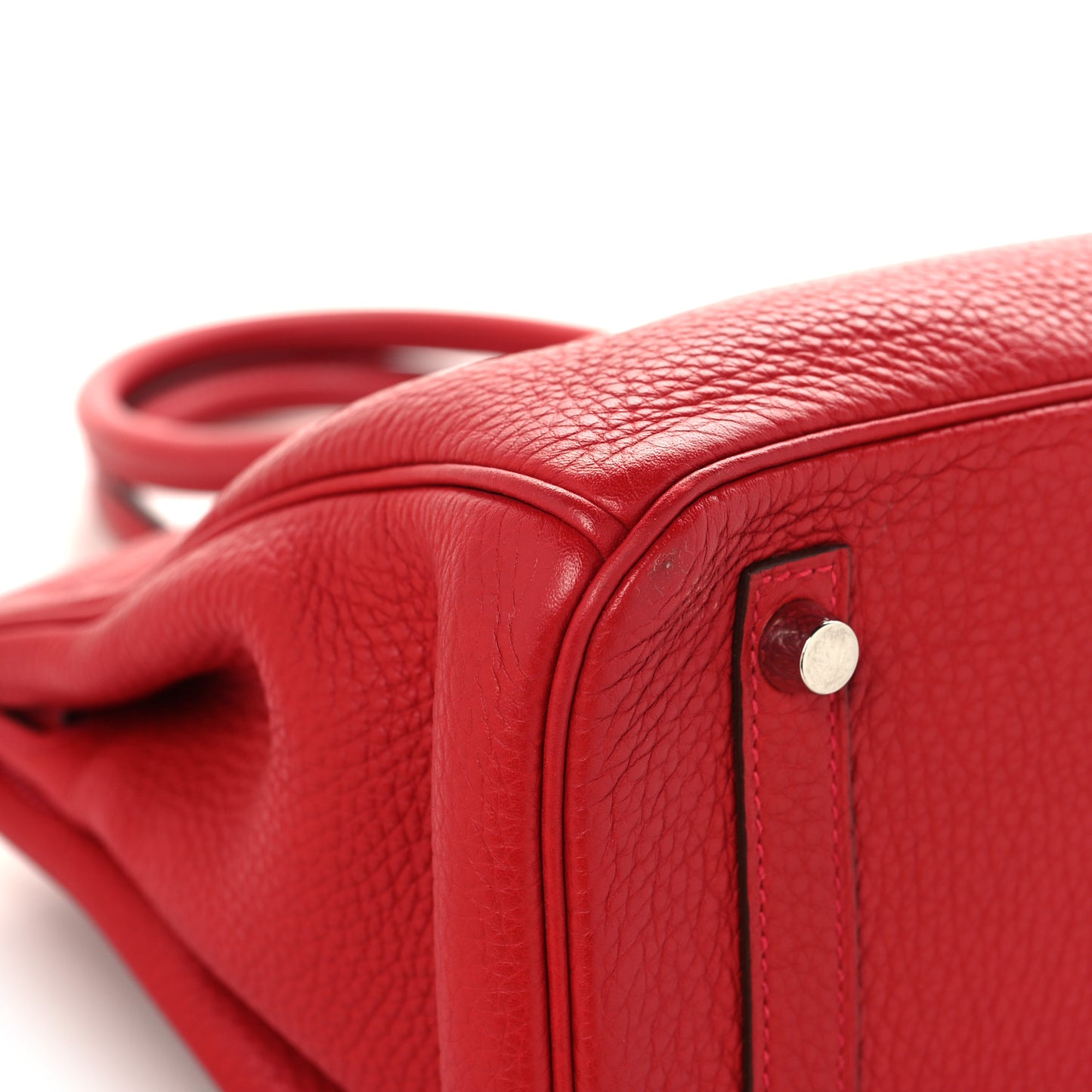 Taurillon Clemence Birkin 30 Rouge Casaque