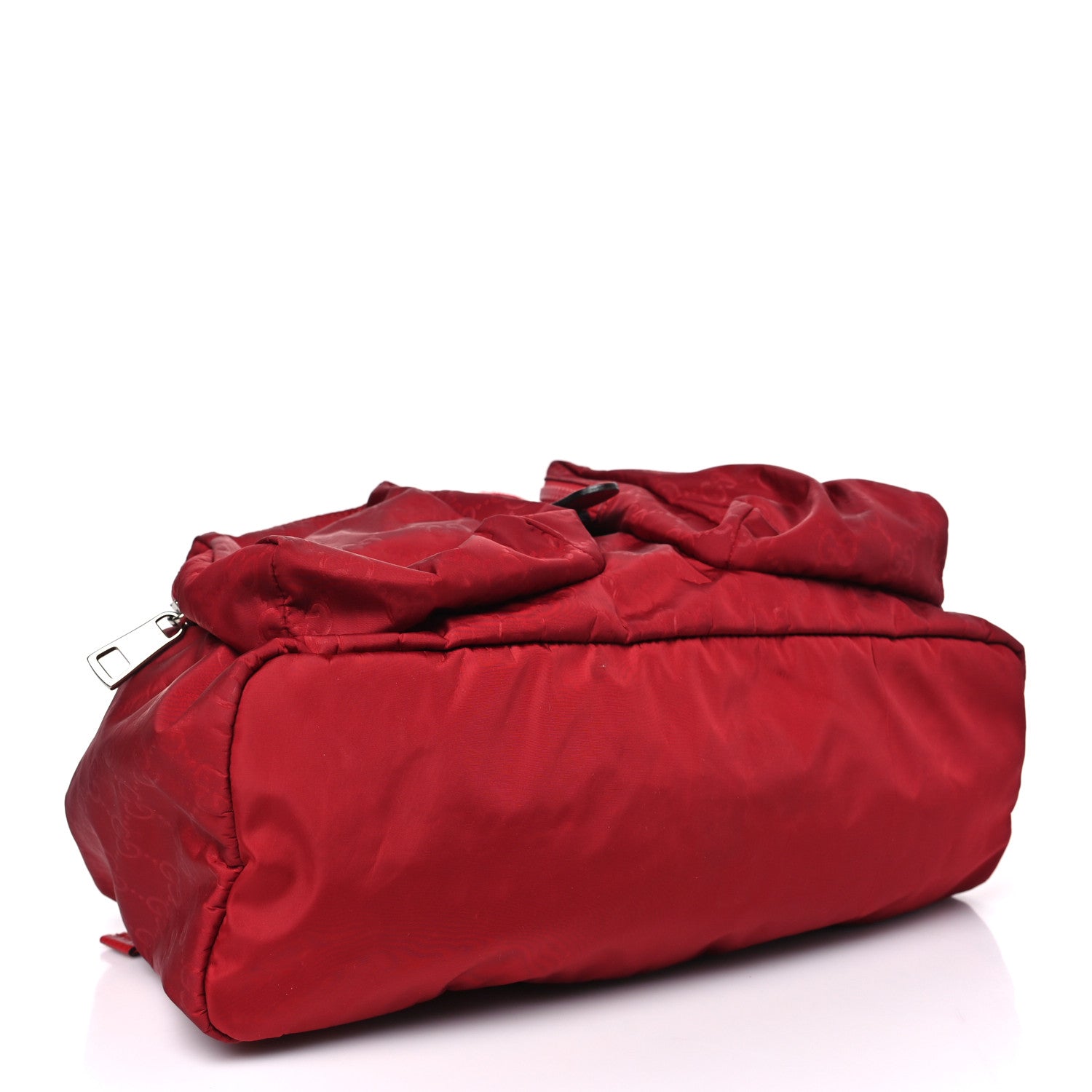 Gucci Nylon Monogram Medium Light Single Buckle Backpack Vibrant Red 4 of 10