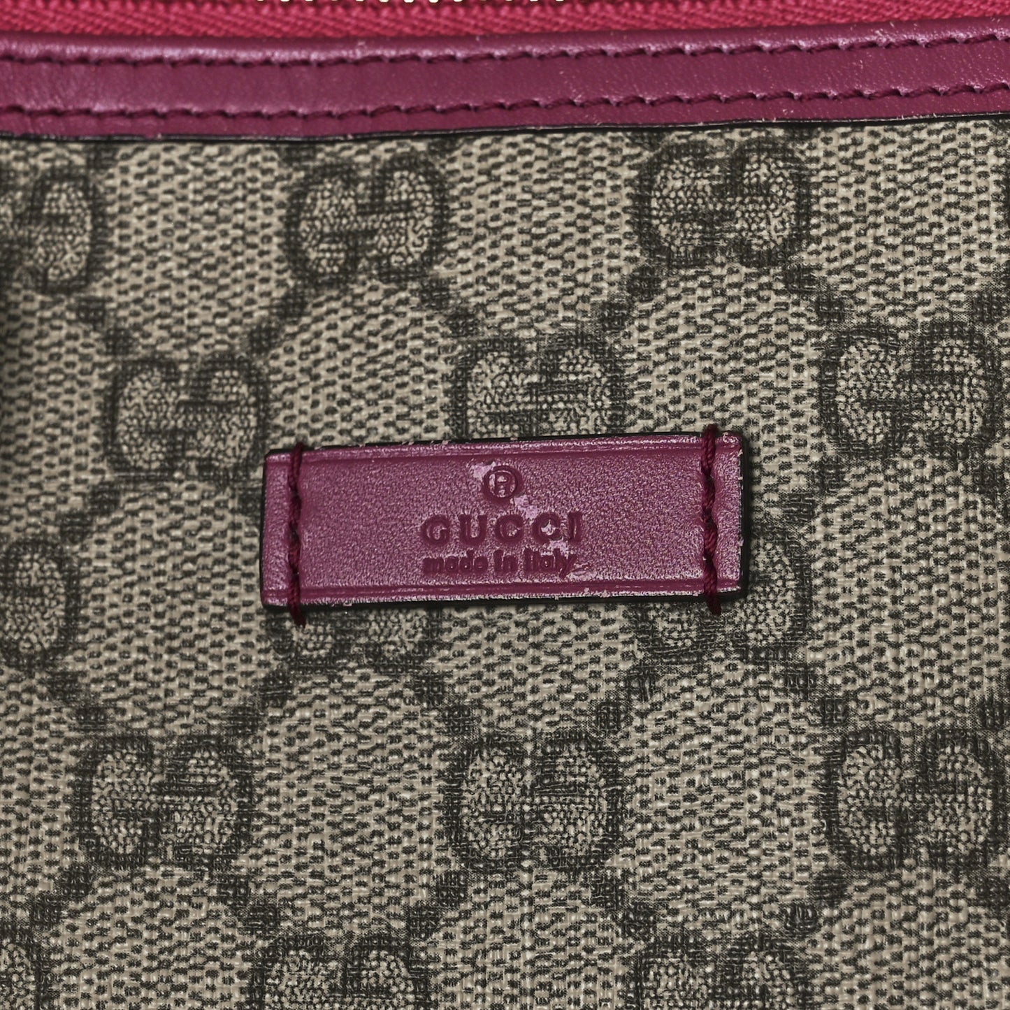GG Supreme Monogram Selleria Calfskin Medium Carry On Duffle Bag Beige Ebony Peonia Flower