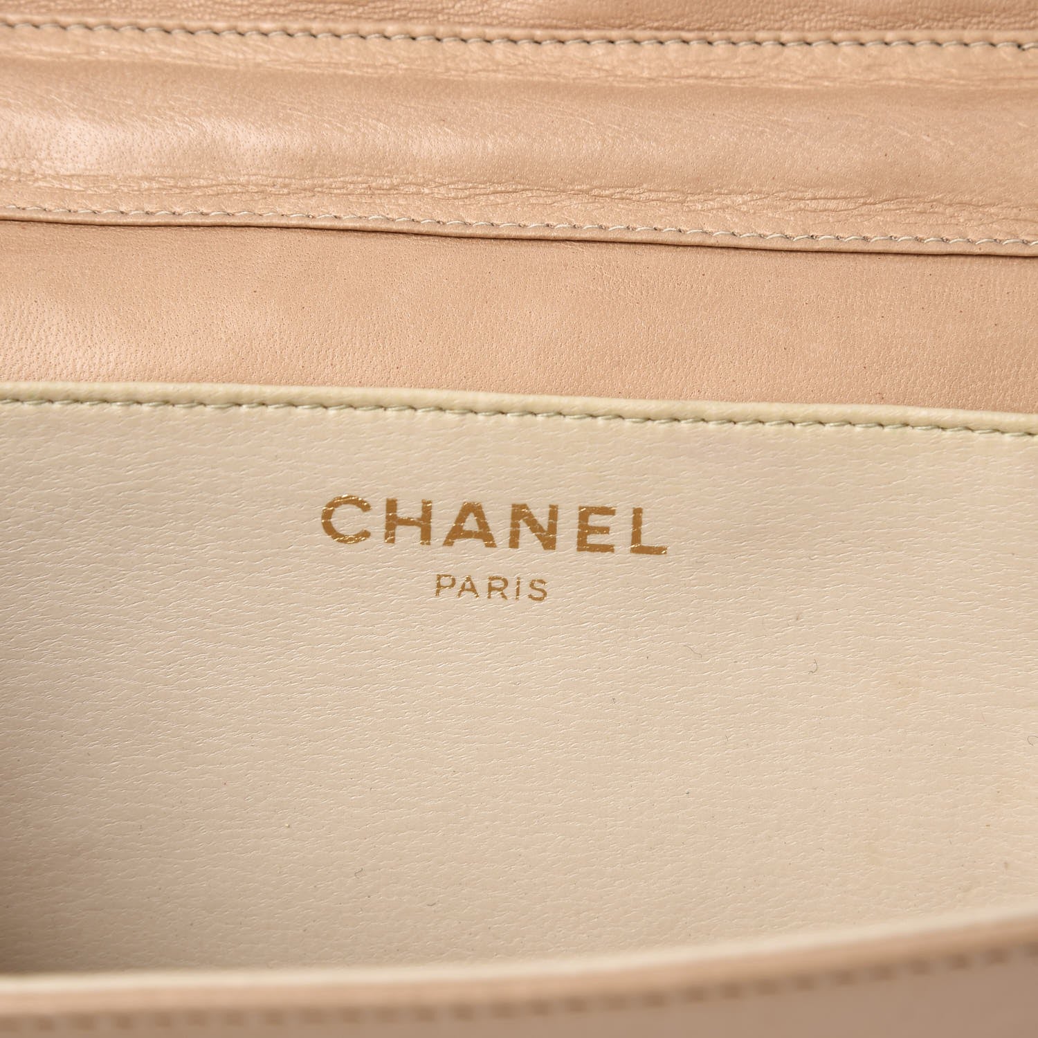 Chanel Lambskin Quilted Mini Flap Beige 6 of 15