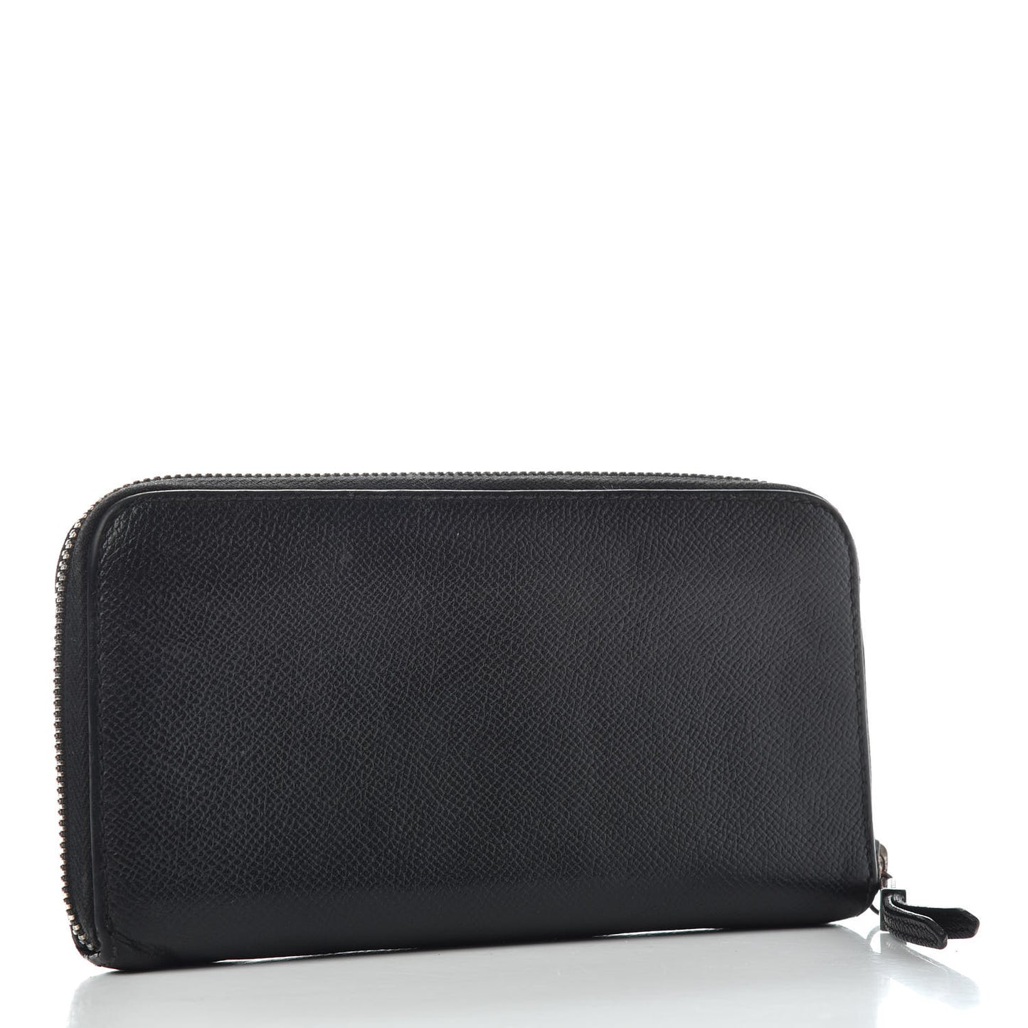 Calfskin Zip Around Wallet Black