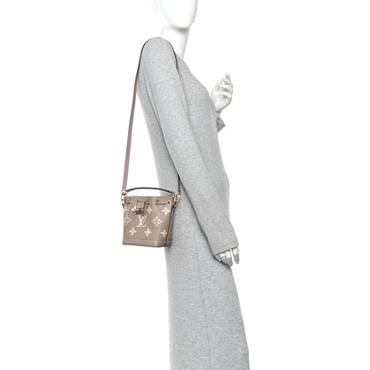 Louis Vuitton Empreinte Monogram Giant Nano Noe Tourterelle Creme 2 of 10