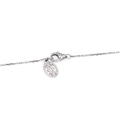 Cartier 18K White Gold Diamond Symbols Cross Pendant Necklace 4 of 6