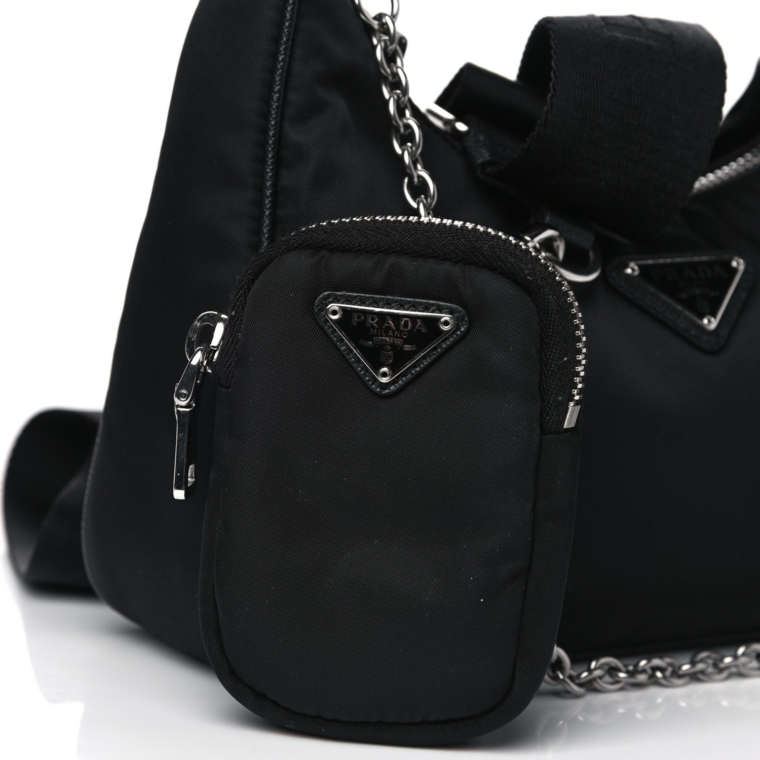 Prada Nylon Re-Edition 2005 Shoulder Bag Black 8 of 8