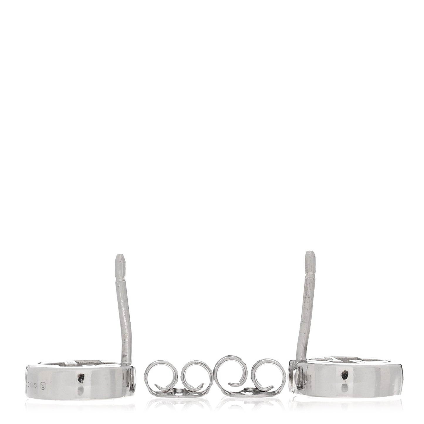 Sterling Silver Interlocking GG Stud Earrings