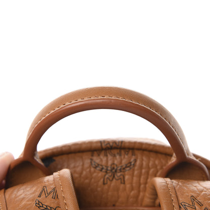 MCM Visetos Studded Small Stark M Backpack Cognac 12 of 12