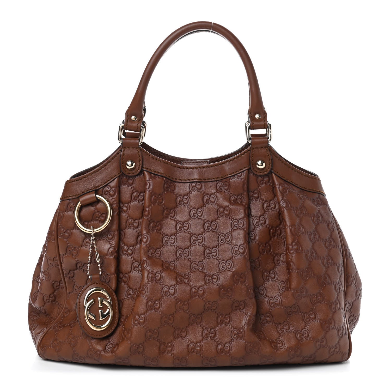 Gucci Guccissima Medium Sukey Brown 1 of 9