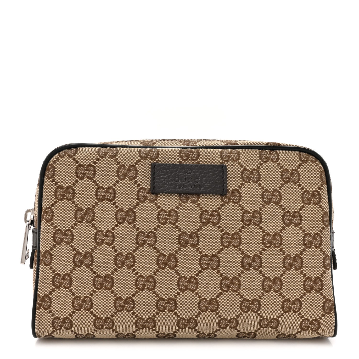 Gucci Monogram Dollar Calfskin Belt Bag Beige Ebony Testa di Moro Marrone Scuro 1 of 10