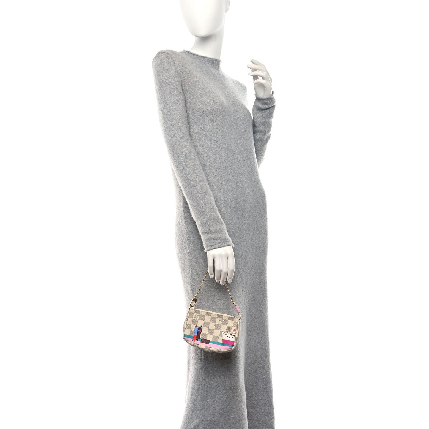 Damier Azur 2016 Christmas Animation Mini Pochette Accessories