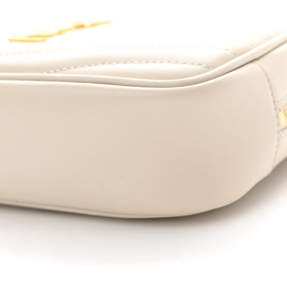 Saint Laurent Calfskin Matelasse Monogram Mini Lou Camera Bag Crema Soft 10 of 13