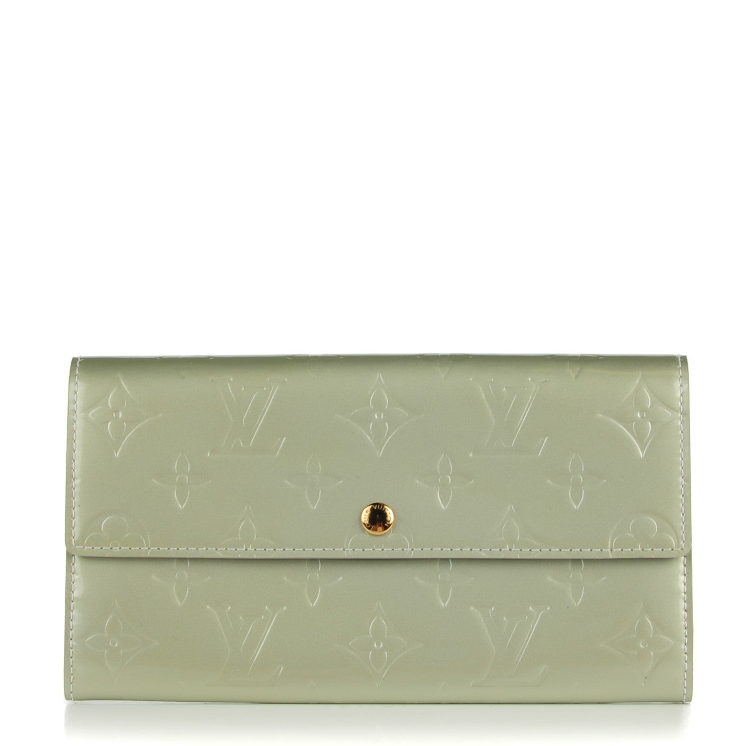 Louis Vuitton Vernis Pochette Porte-Monnaie Credit Wallet Silver 1 of 8