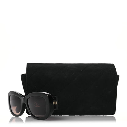 Chanel Acetate Rectangle Sunglasses 5493 Black 12 of 12
