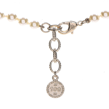 Chanel Graduated Pearl CC Short Necklace Gold 8 of 9