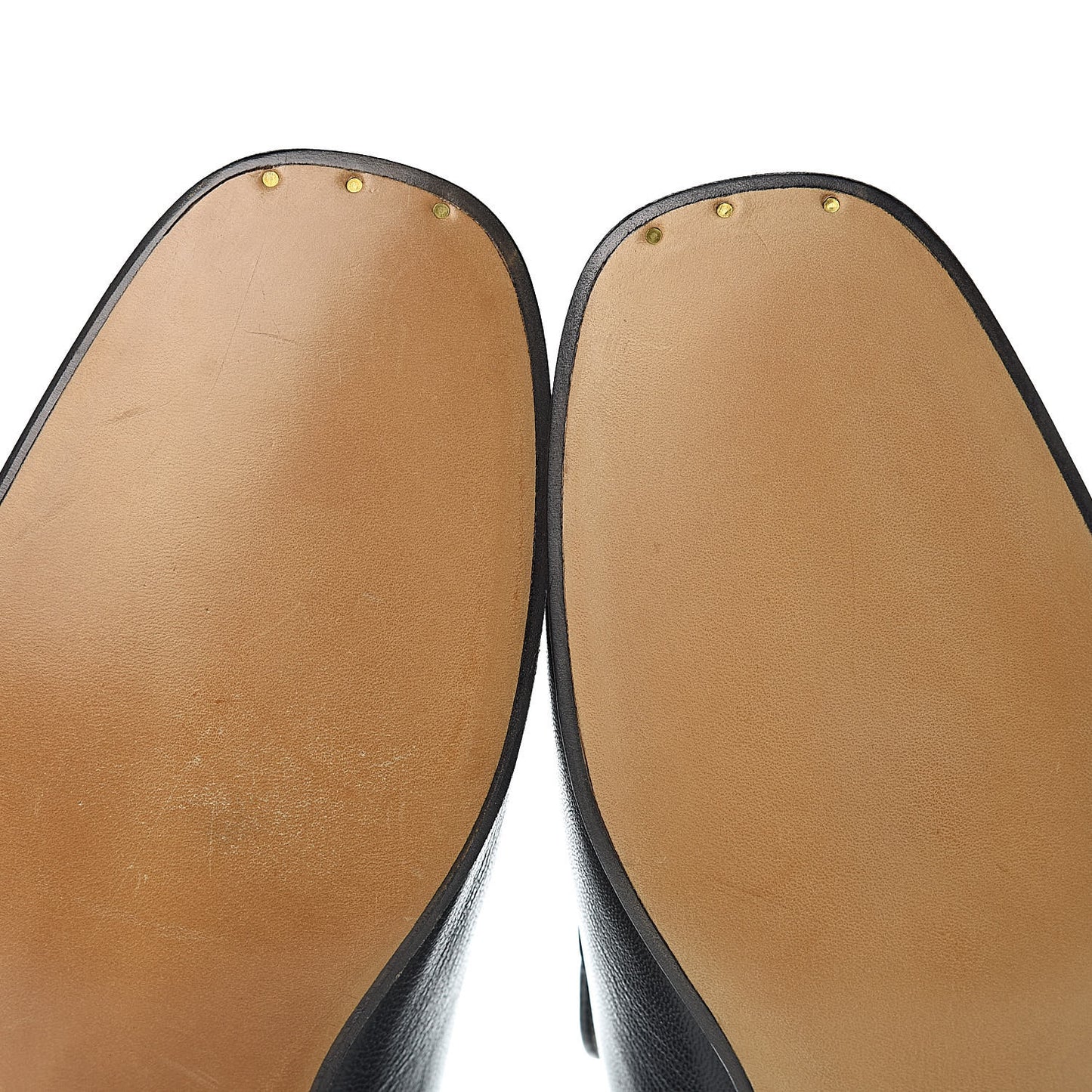 Goatskin Mens Horsebit Loafers 10.5 Black
