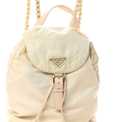 Prada Tessuto Nylon Vela Chain Backpack Sabbia 6 of 8