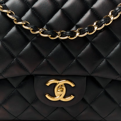 Chanel Lambskin Quilted Maxi Double Flap Black 9 of 11