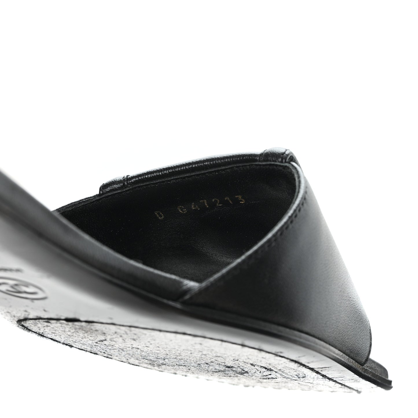 Lambskin CC Turnlock Mules 36.5 Black