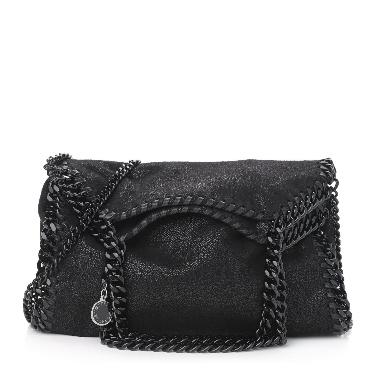 Shaggy Deer Falabella Fold Over Tote Black