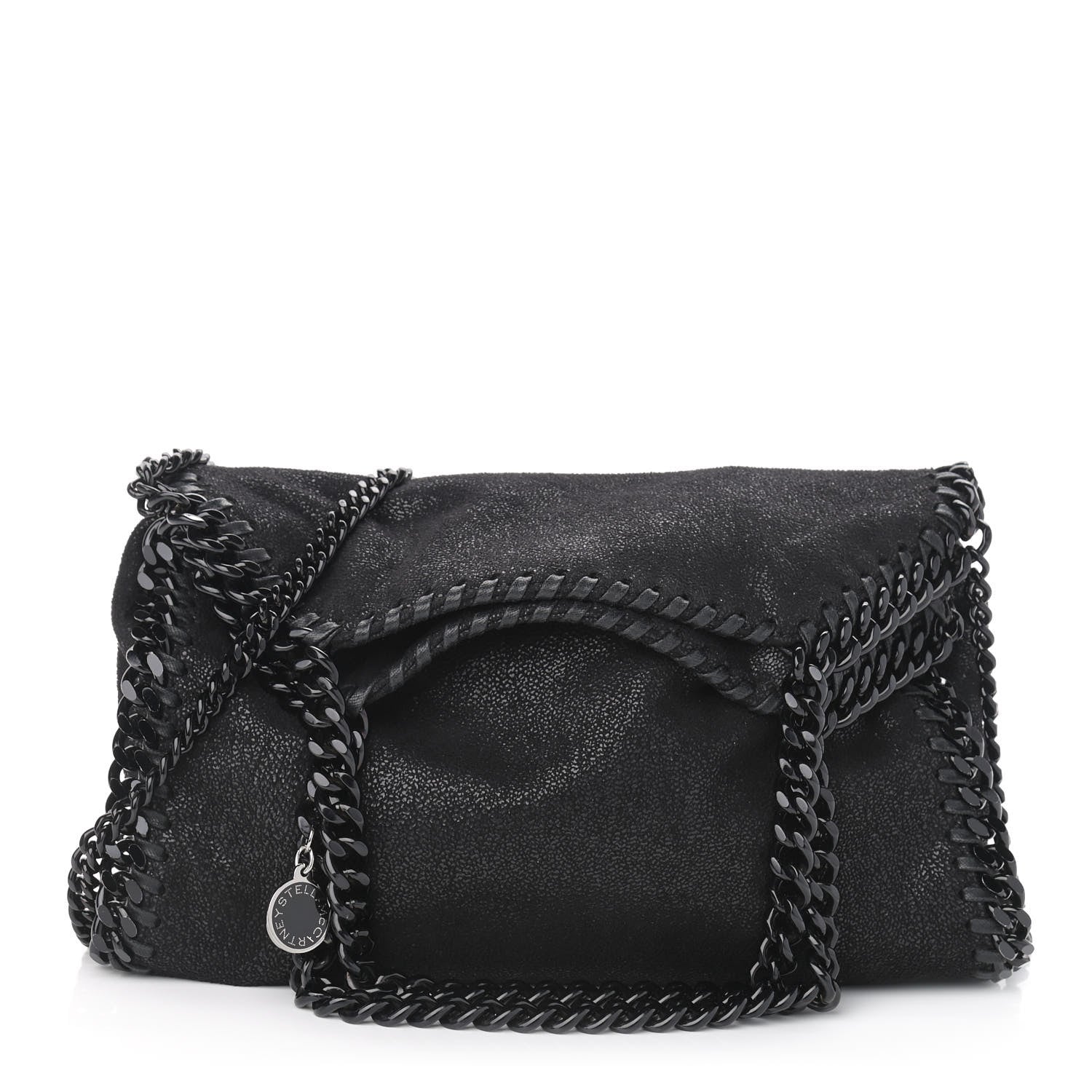 Stella McCartney Shaggy Deer Falabella Fold Over Tote Black 1 of 8