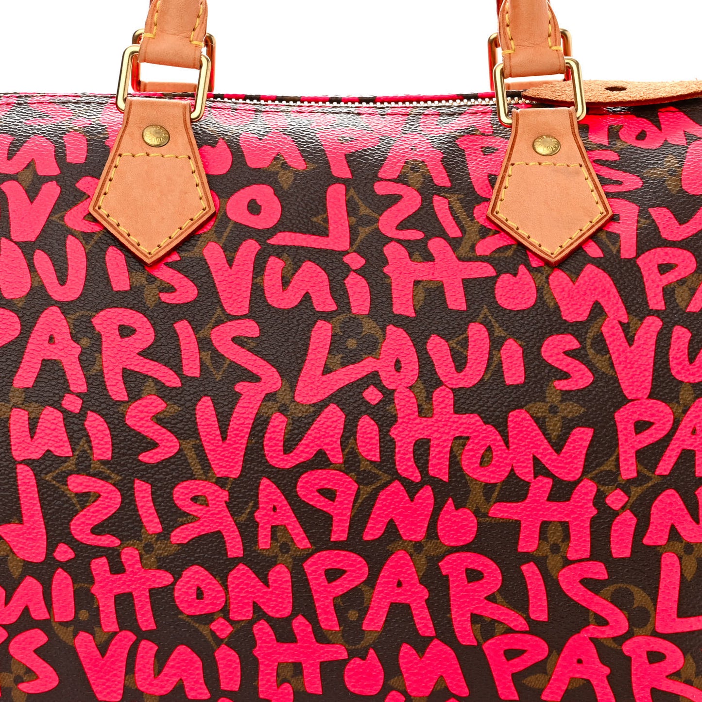 Monogram Graffiti Speedy 30 Fuchsia