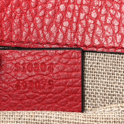 Gucci Dollar Calfskin Small Interlocking G Shoulder Bag Red 7 of 10