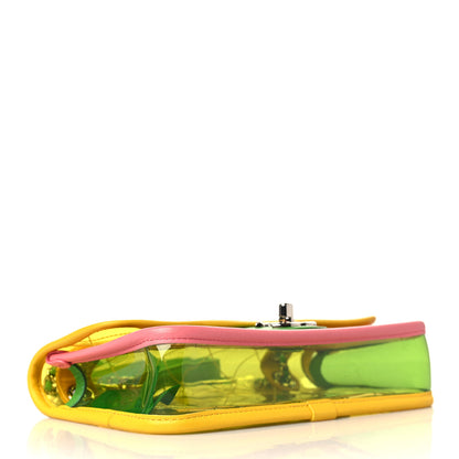 Chanel Lambskin PVC Quilted Mini Coco Splash Flap Yellow Green Pink 4 of 9