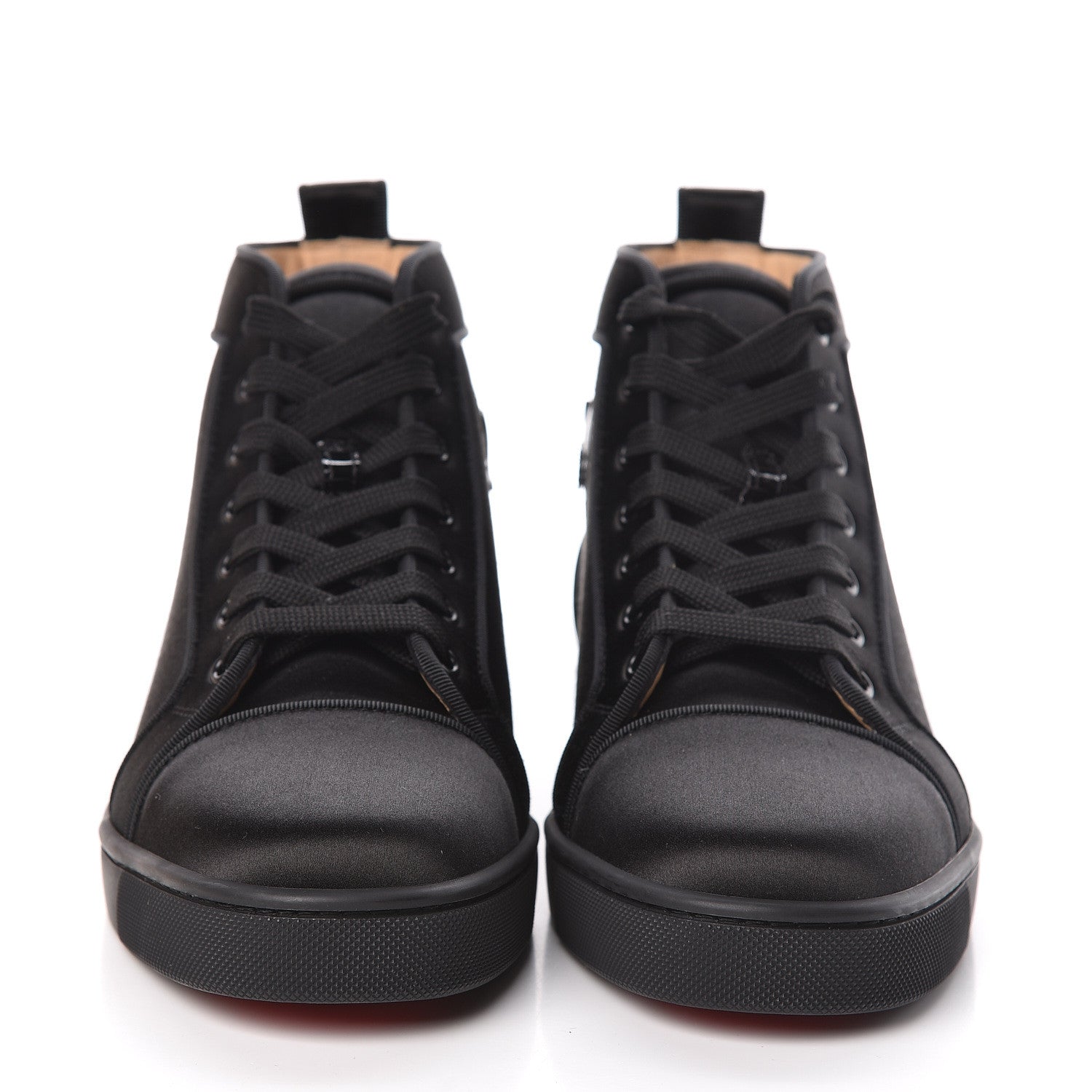 Christian Louboutin Satin Rantulow Orlato Flat Sneakers 39.5 Black 2 of 10