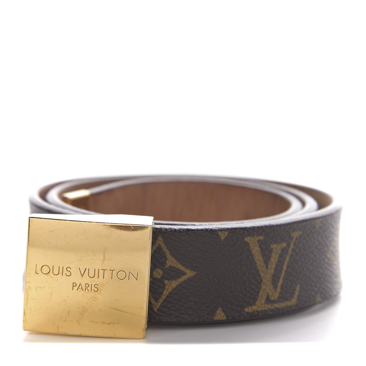 Monogram Ceinture Belt Gold Buckle 70 28