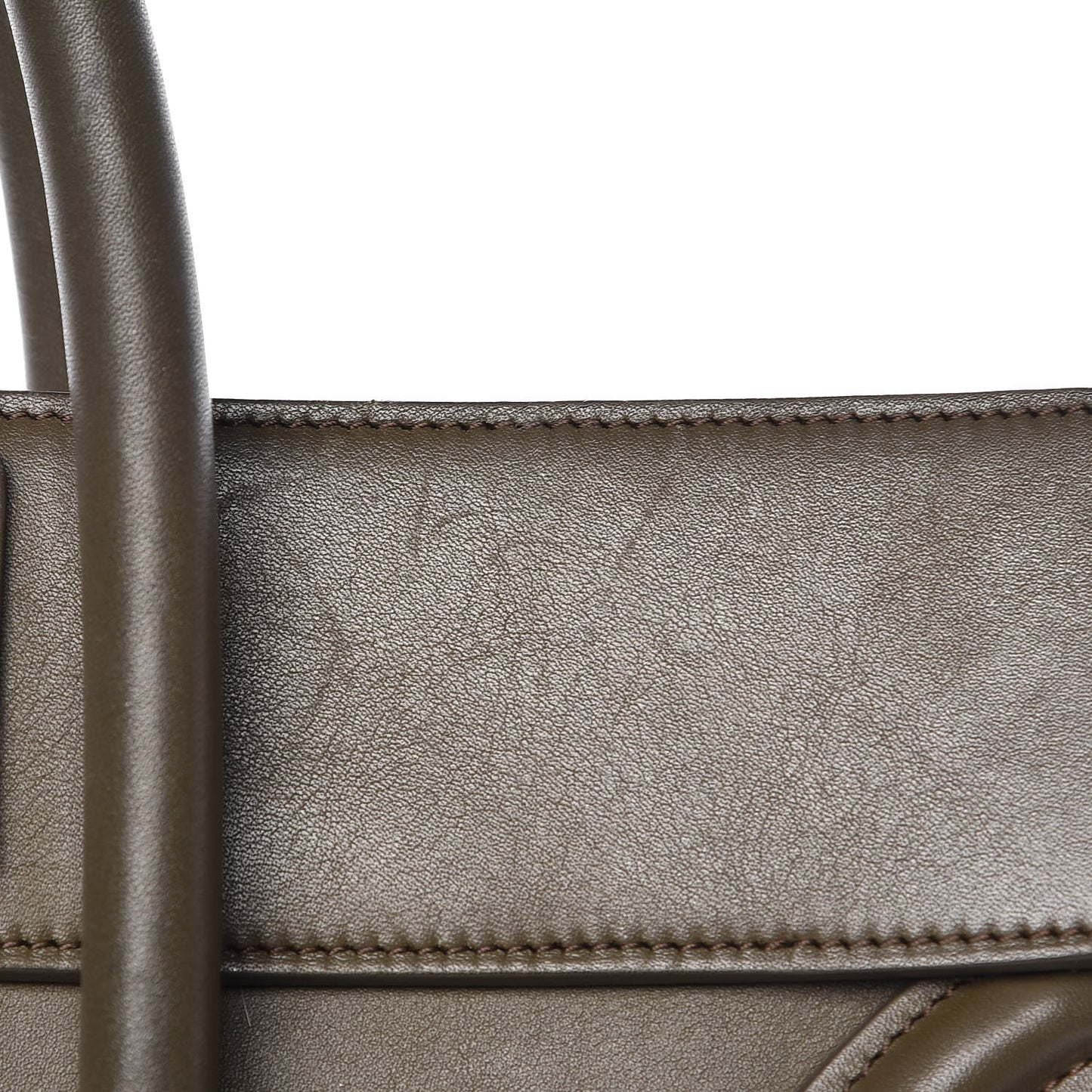 Smooth Calfskin Mini Luggage Khaki