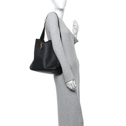 Saint Laurent Smooth Calfskin Large Le 5 A 7 Soft Hobo Black 2 of 10
